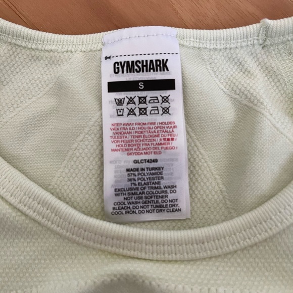 GYMSHARK flex sport long sleeved crop top NWOT - Picture 8 of 8